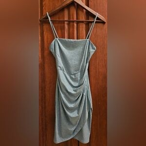 Elegant Glitter Dress with Spaghetti Straps